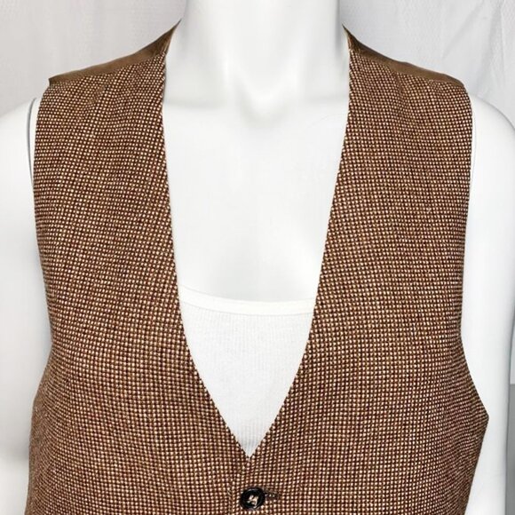 VINTAGE Saks Fifth Avenue Wool Vest - Picture 4 of 7